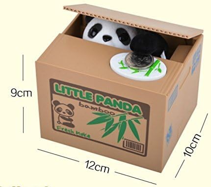 🐼 Tirelire Panda Voleuse – Boîte à Monnaie Animée Noir & Blanc | Cadeau Drôle et Original