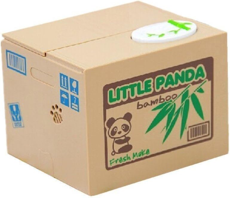 🐼 Tirelire Panda Voleuse – Boîte à Monnaie Animée Noir & Blanc | Cadeau Drôle et Original