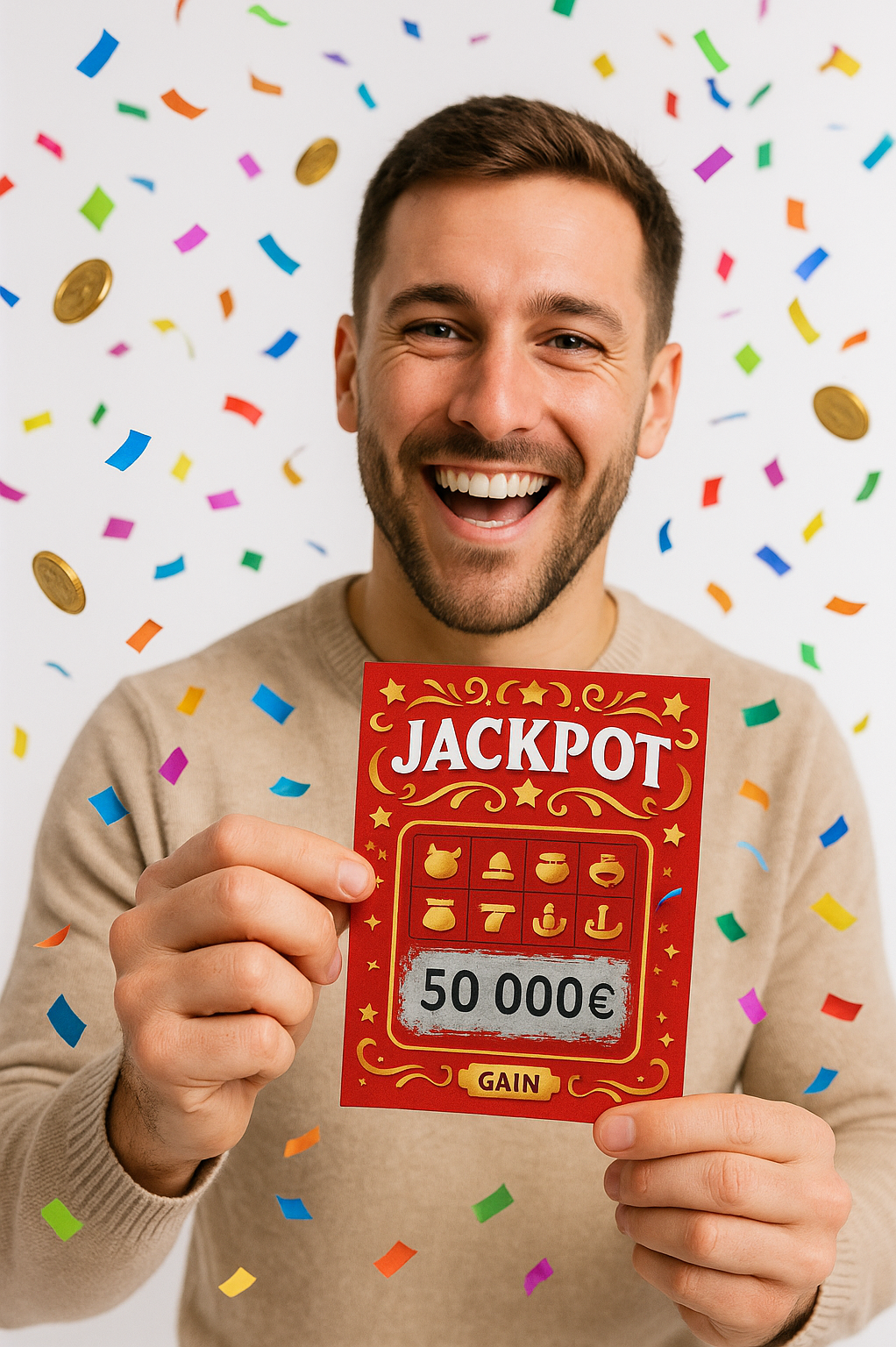 5 Faux Tickets À Gratter Gagnants de 50 000€