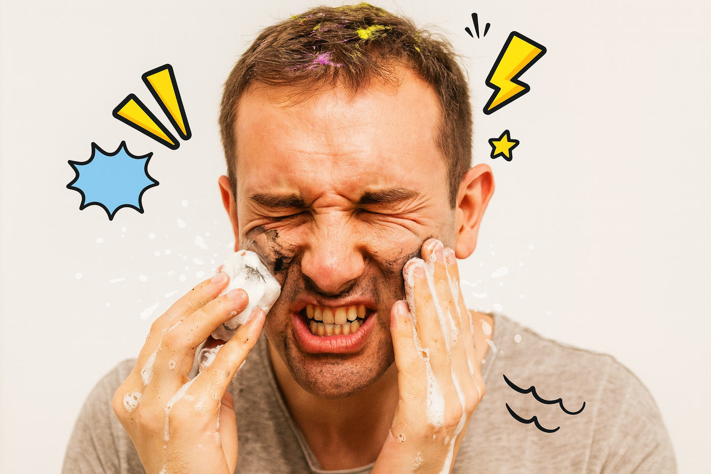 Dirty Soap - White Soap That Washes Black - Dirty Face Soap - Trick and Treat