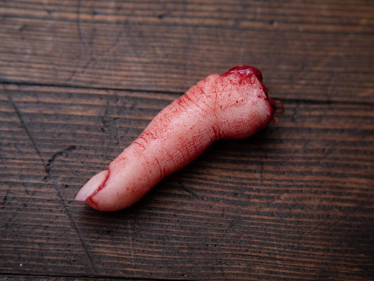 🔪 Doigt Tranché Réaliste – Accessoire Sanglant Ultra-Réaliste pour Halloween ou Effets Spéciaux de Film