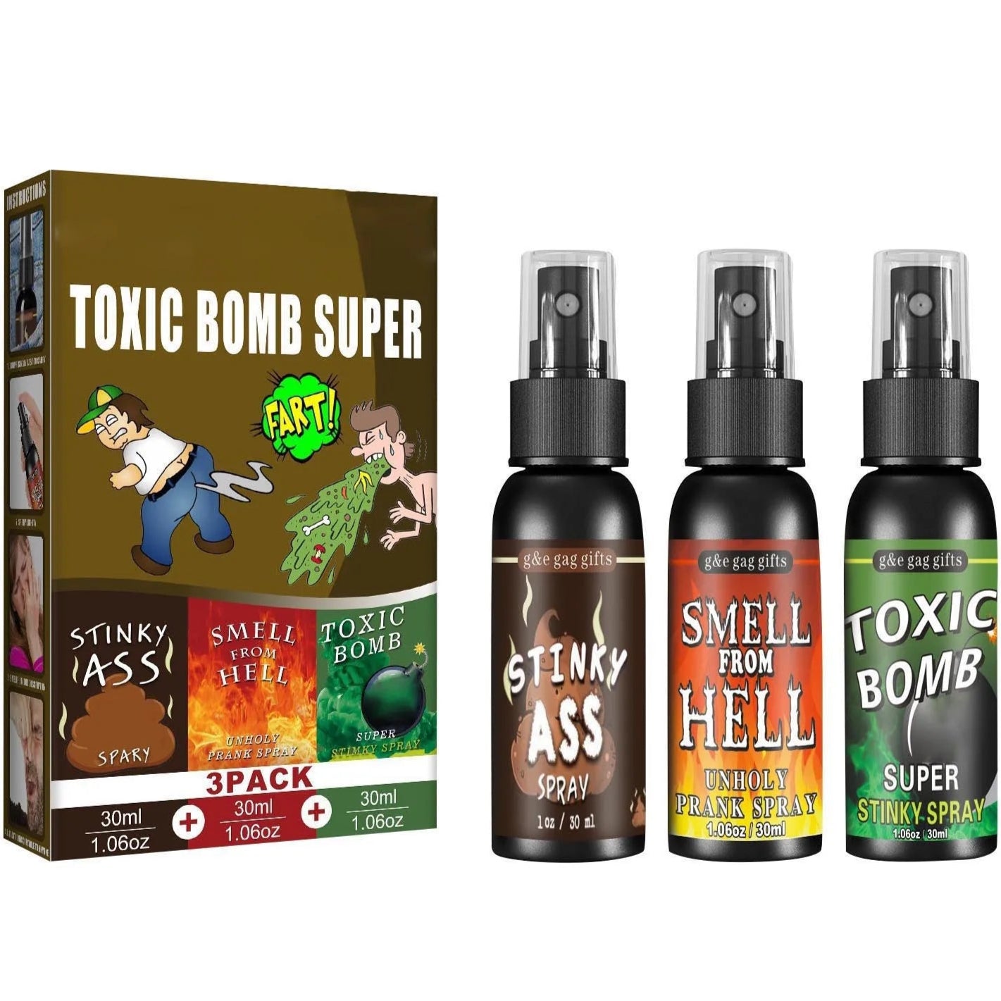 Bombe Malodorante Non Toxique – Spray de Farce Extra Fort