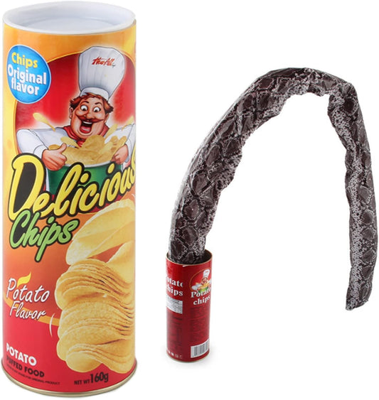 CXAFQ Serpent à Chips de Pomme de Terre - La Surprise Snakely! Éclatez de Rires avec Nos Boîtes de Croustilles Magiques et Farces Épatantes!