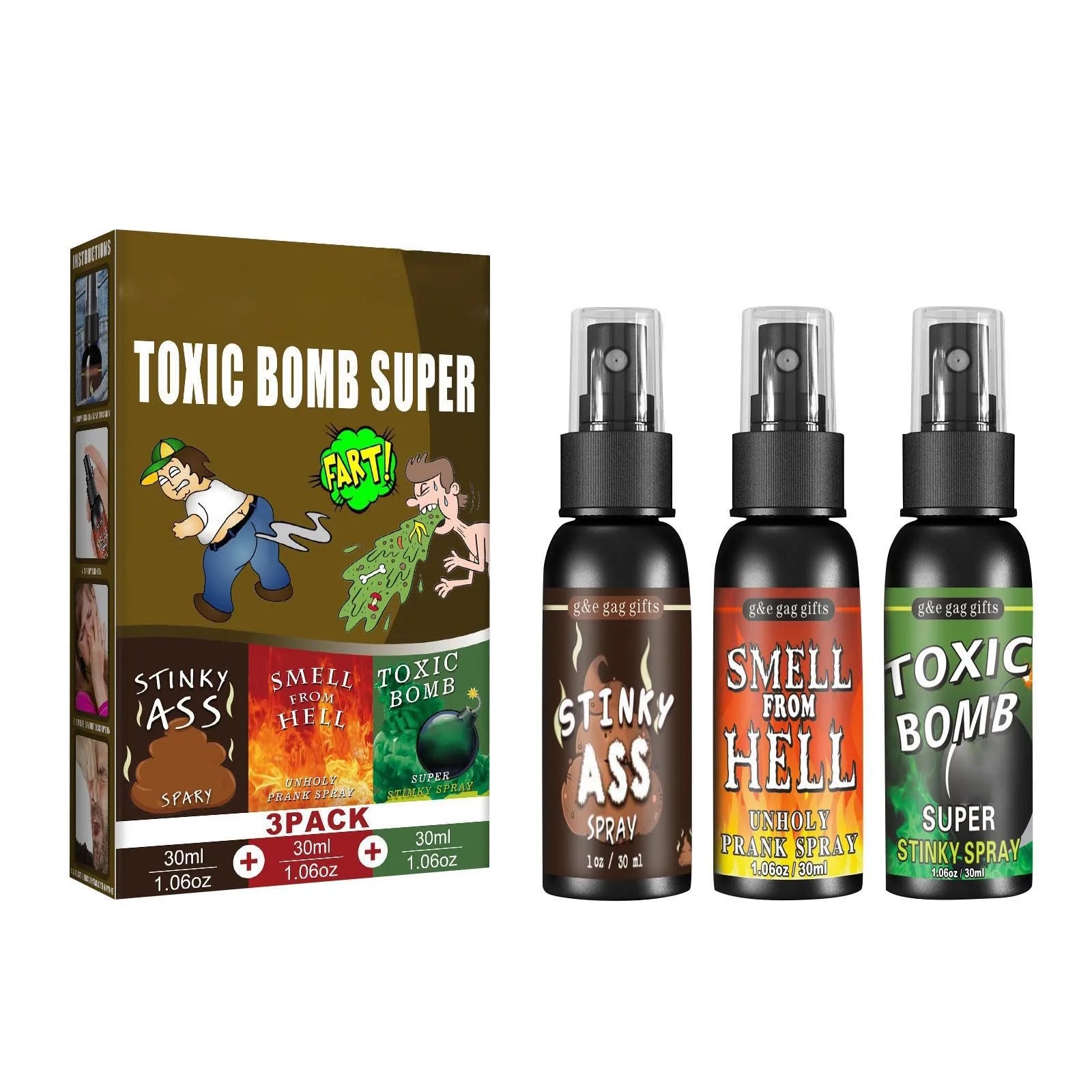 Bombe Malodorante Non Toxique – Spray de Farce Extra Fort