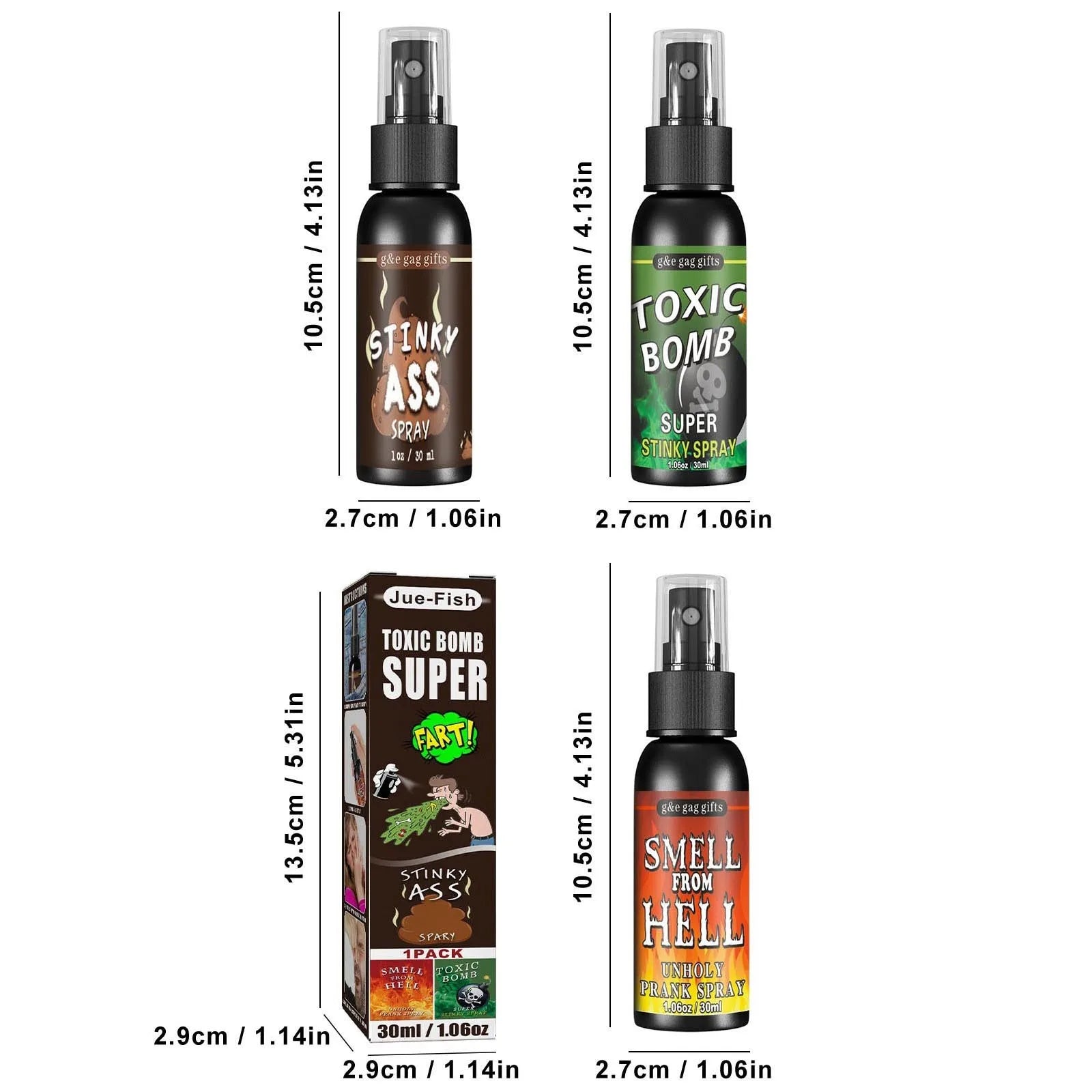 Bombe Malodorante Non Toxique – Spray de Farce Extra Fort